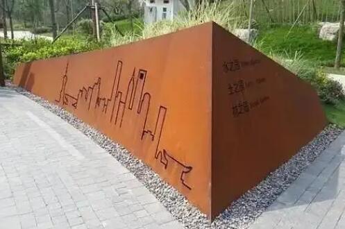 天安乡耐候钢挡土墙